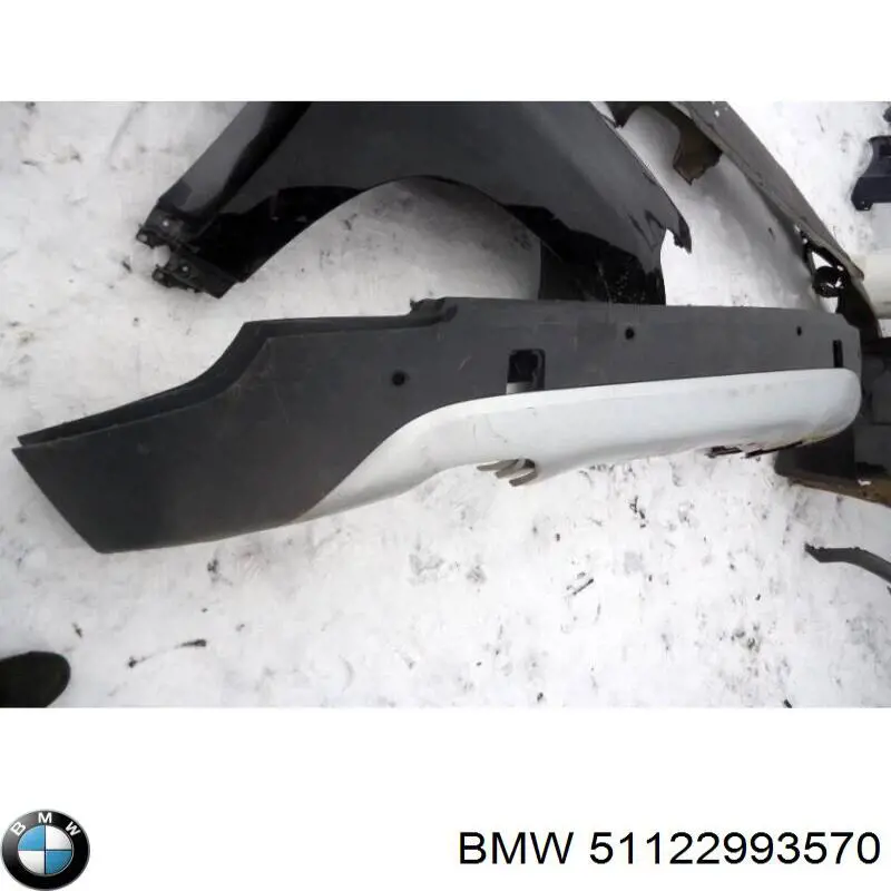 Parachoques trasero, parte inferior BMW 51122993570