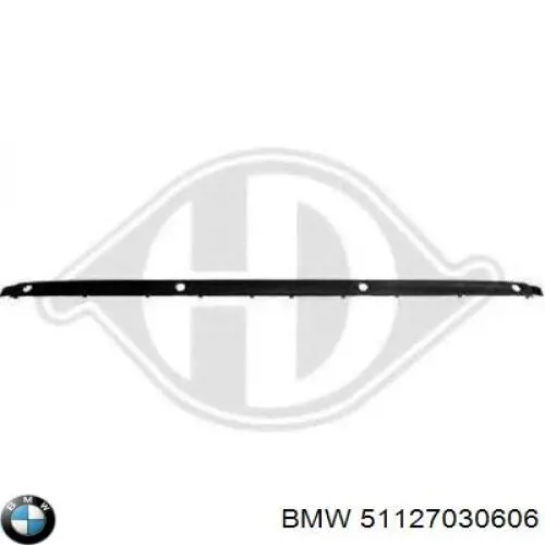 Listón embellecedor/protector, parachoques trasero para BMW 3 (E46)