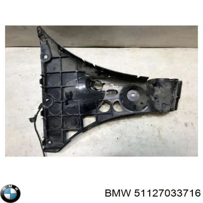 Soporte de parachoques trasero exterior derecho para BMW 5 (E60)