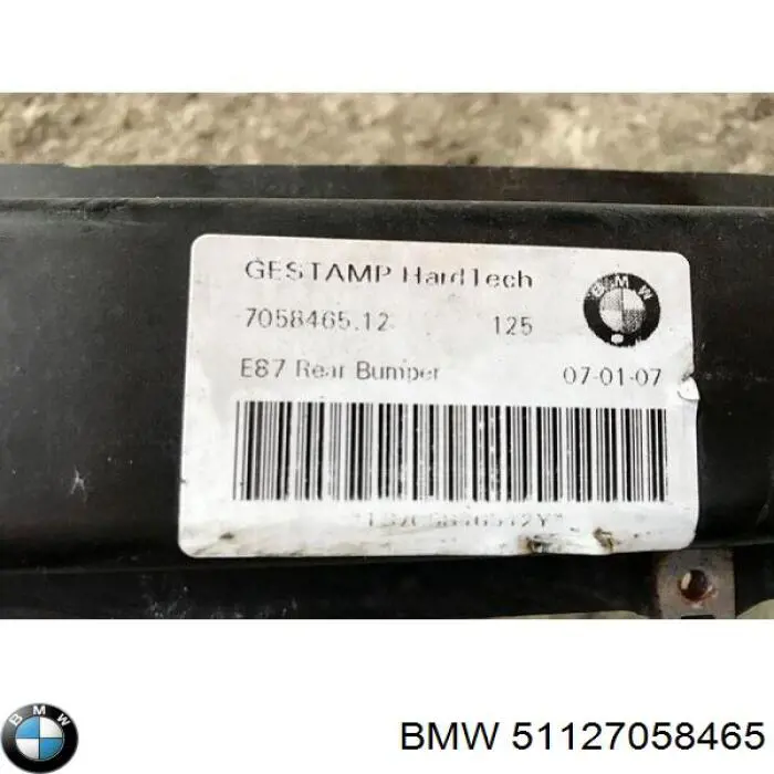 Refuerzo paragolpes trasero para BMW 1 (E81, E87)
