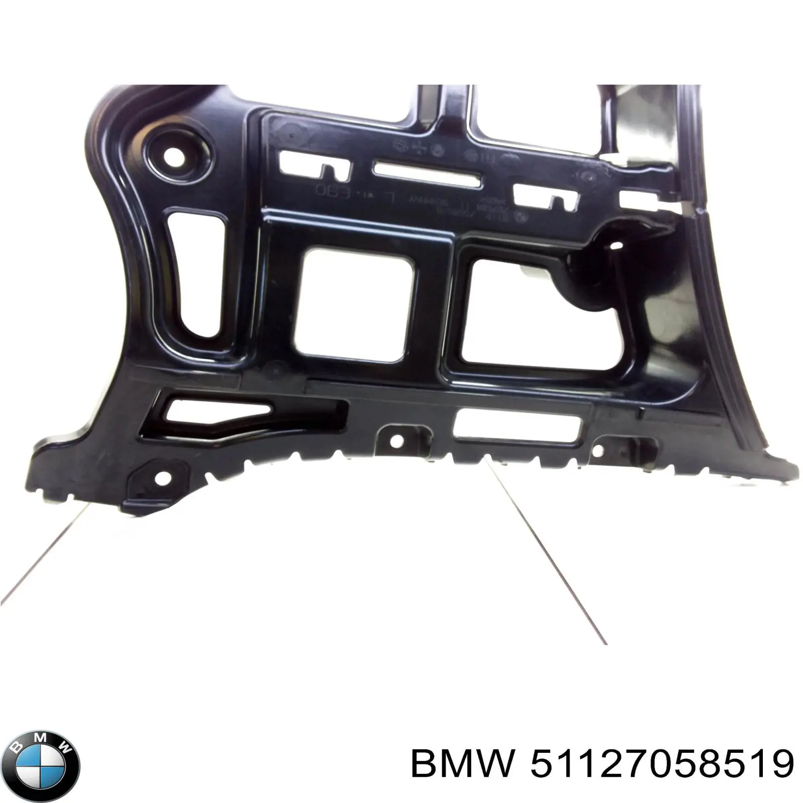 Soporte de paragolpes trasero izquierdo para BMW 3 (E90)