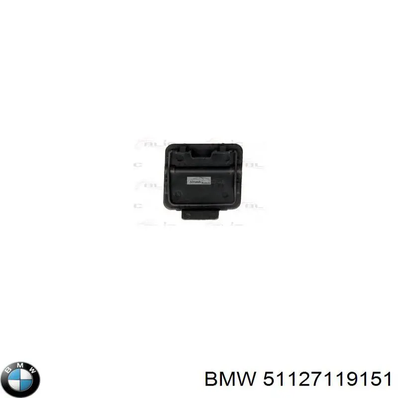 51127119151 BMW cobertura de parachoques, enganche de remolque, trasera