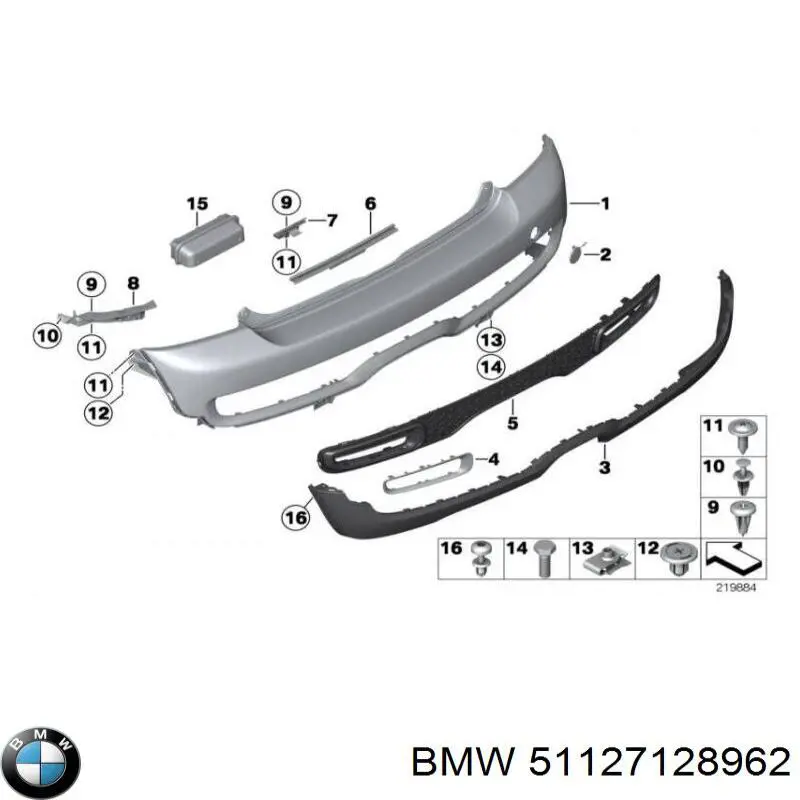 Comprar 51127128962 BMW Parachoques