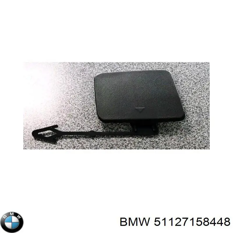 Tapa de gancho de remolque trasero del parachoques 51127158448 BMW