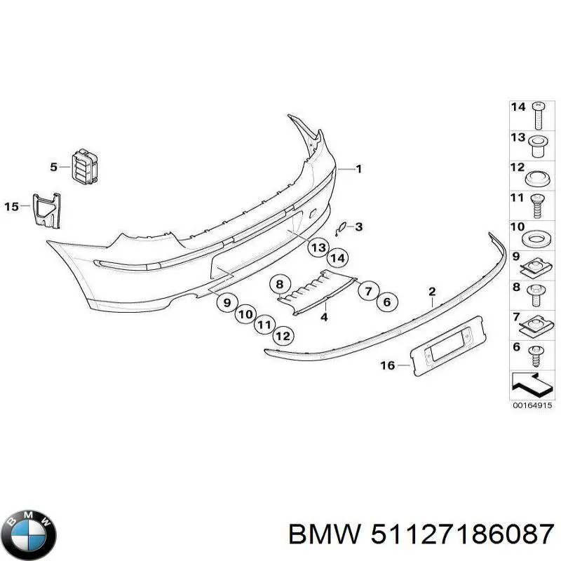 Comprar 51127186087 BMW Parachoques