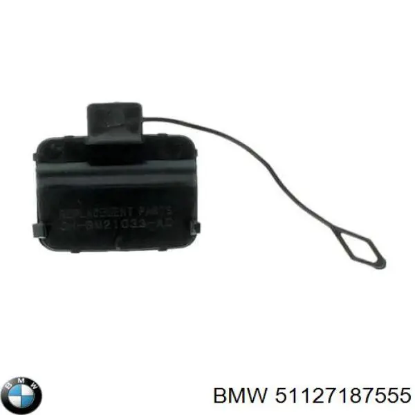 51127127695 BMW cobertura de parachoques, enganche de remolque, trasera