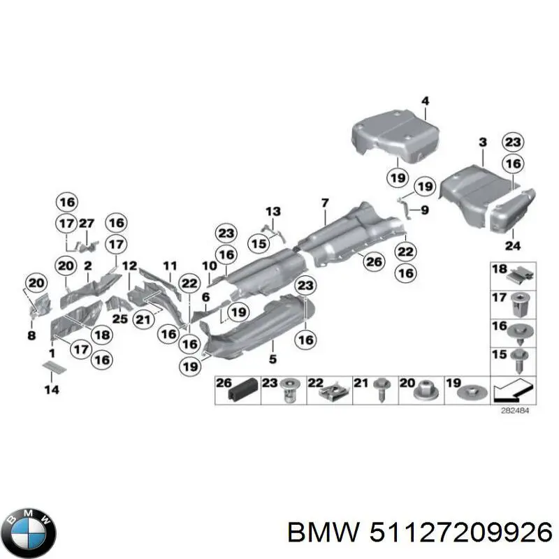  Parachoques trasero BMW 7 