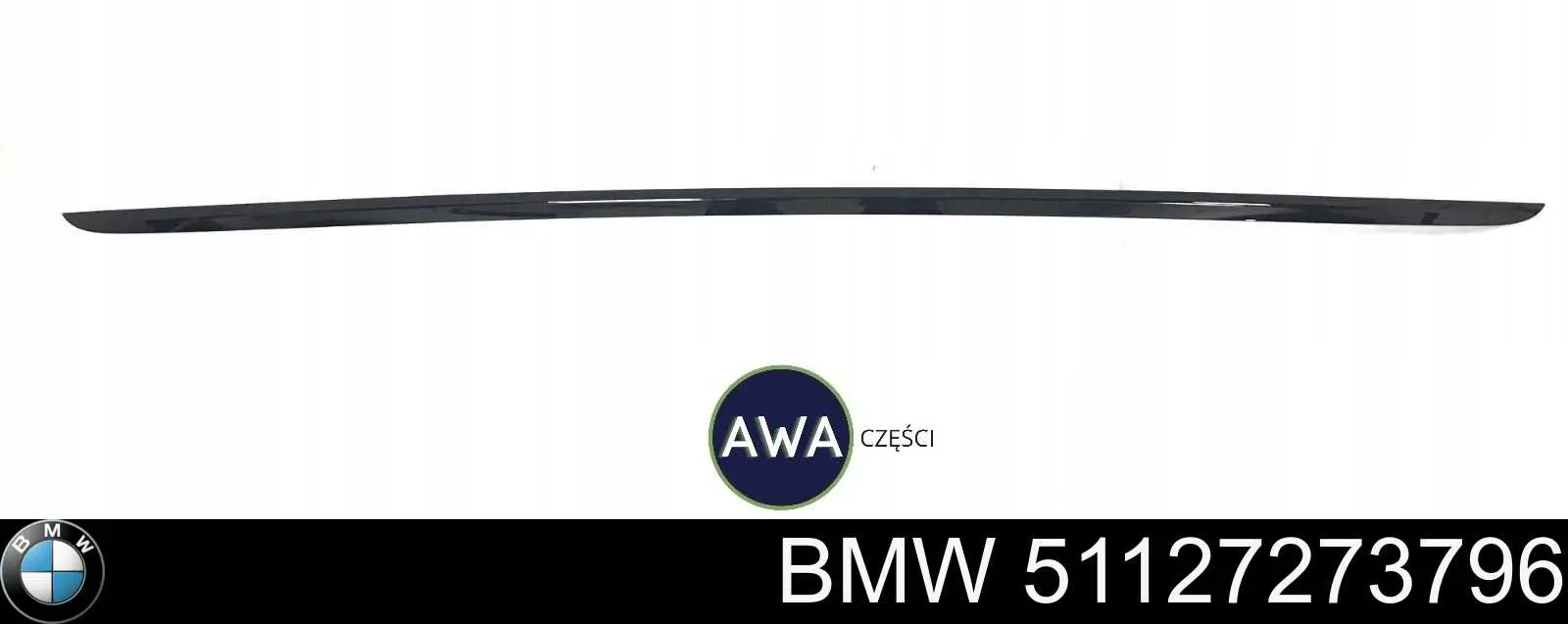 51127273796 BMW moldura de tapa del maletero