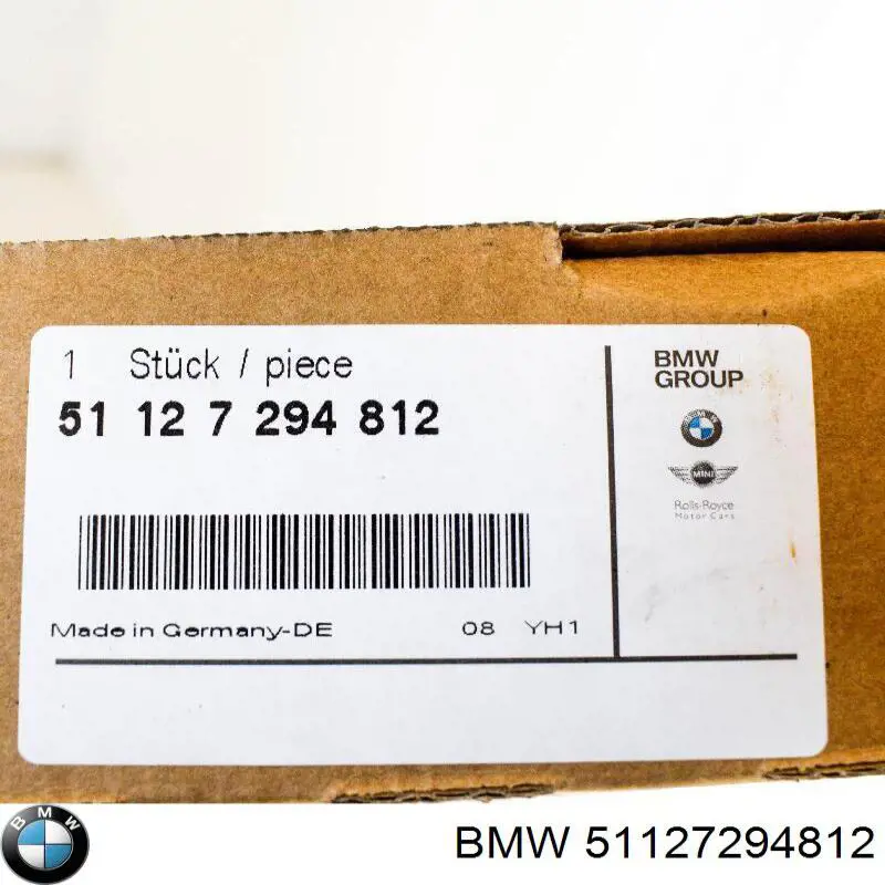 51127294812 BMW moldura de parachoques trasero