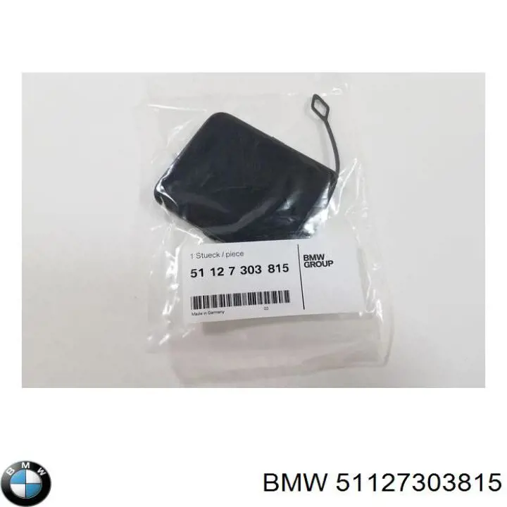 Tapa cubre gancho de remolque para parachoques delantera BMW 51127303815 precio, desde 4,76 EUR