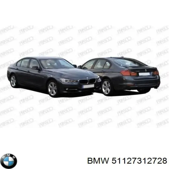 51127312728 BMW parachoques trasero