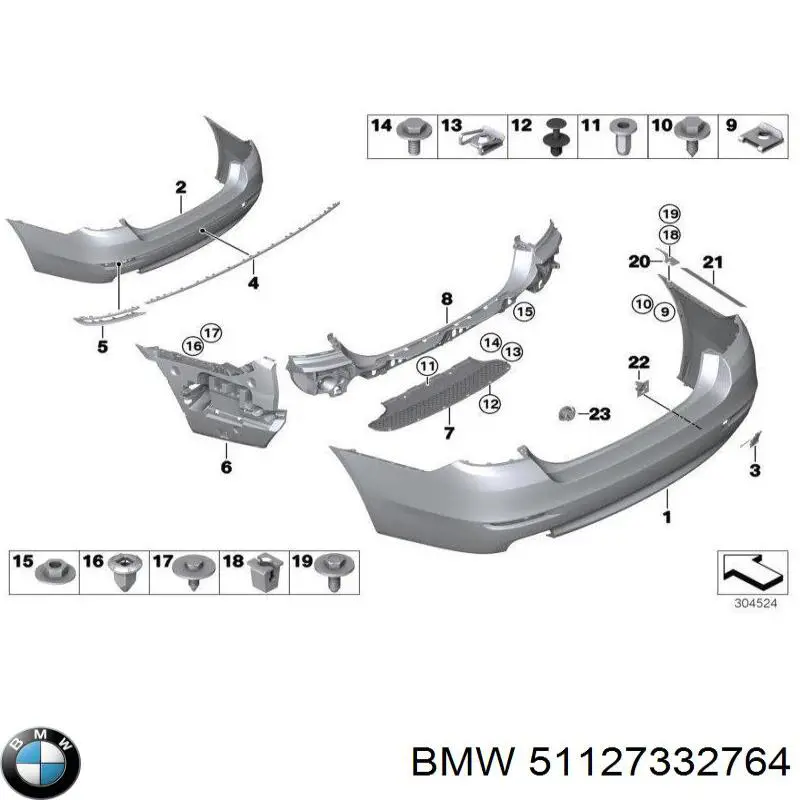 Comprar 51127332764 BMW Parachoques