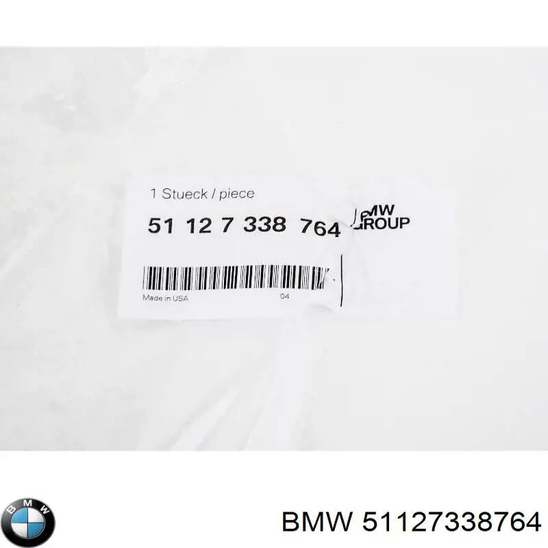 51127338764 BMW soporte de parachoques trasero exterior derecho