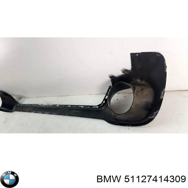 51127414309 BMW listón embellecedor/protector, parachoques trasero central