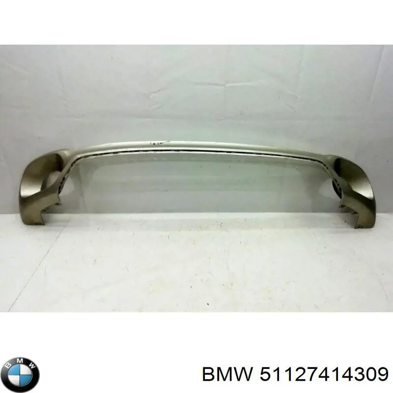 Moldura central del parachoques trasero 51127414309 BMW