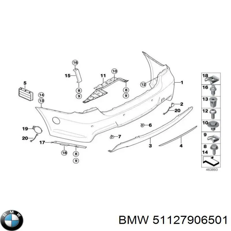 Comprar 51127906501 BMW Parachoques