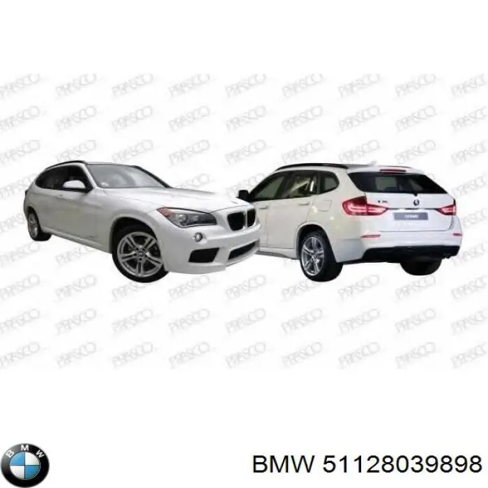 51128039898 BMW parachoques trasero