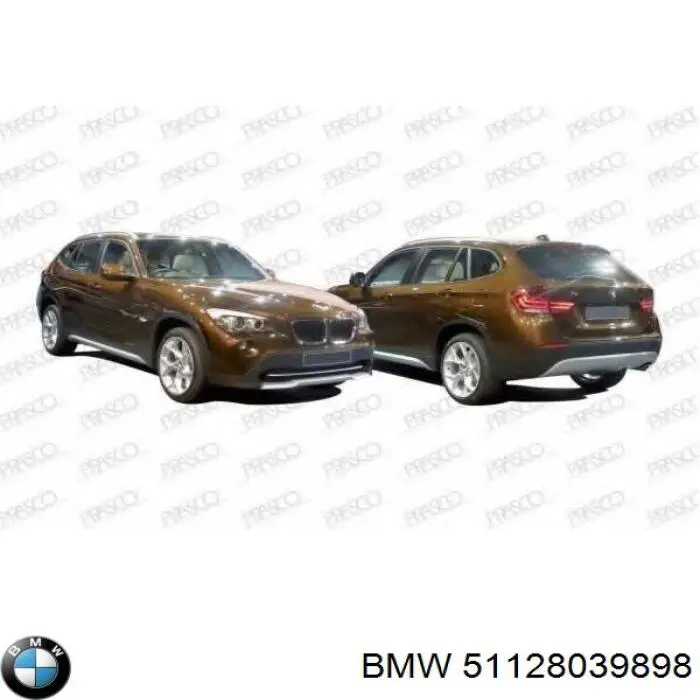 Paragolpes BMW 51128039898 precio, desde 195,72 EUR