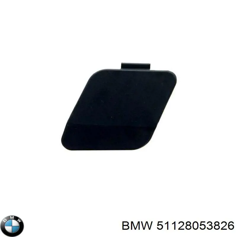 51128053826 BMW cobertura de parachoques, enganche de remolque, trasera