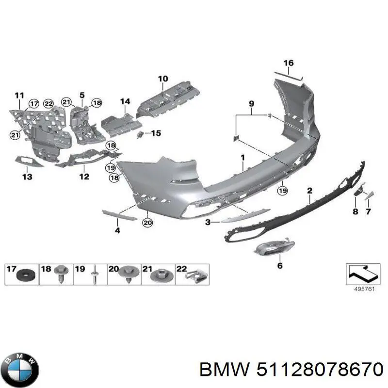 Cola de escape BMW 51125A5C8F4 precio, desde 341,75 EUR