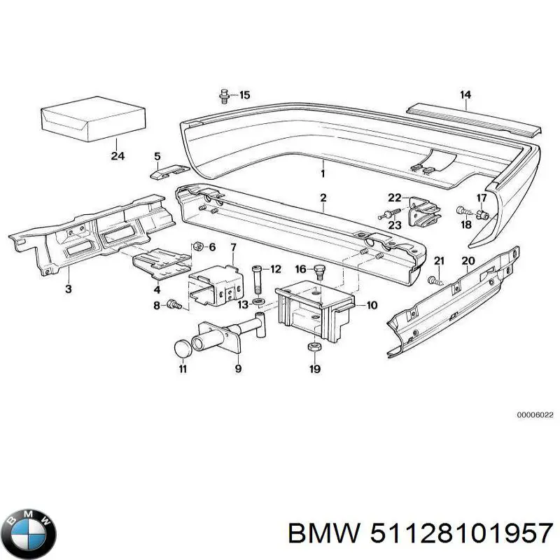 Comprar Parachoques trasero BMW 7  E32