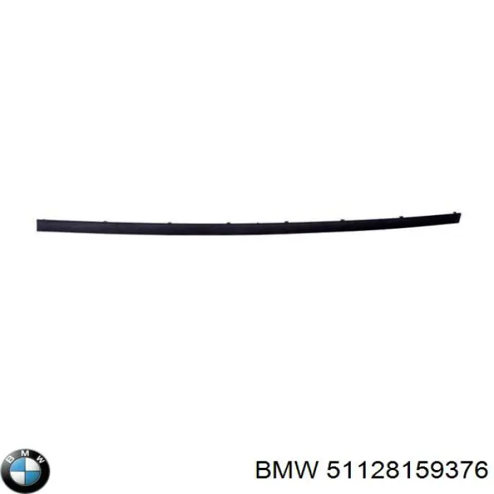 Listón embellecedor/protector, parachoques trasero central para BMW 5 (E39)