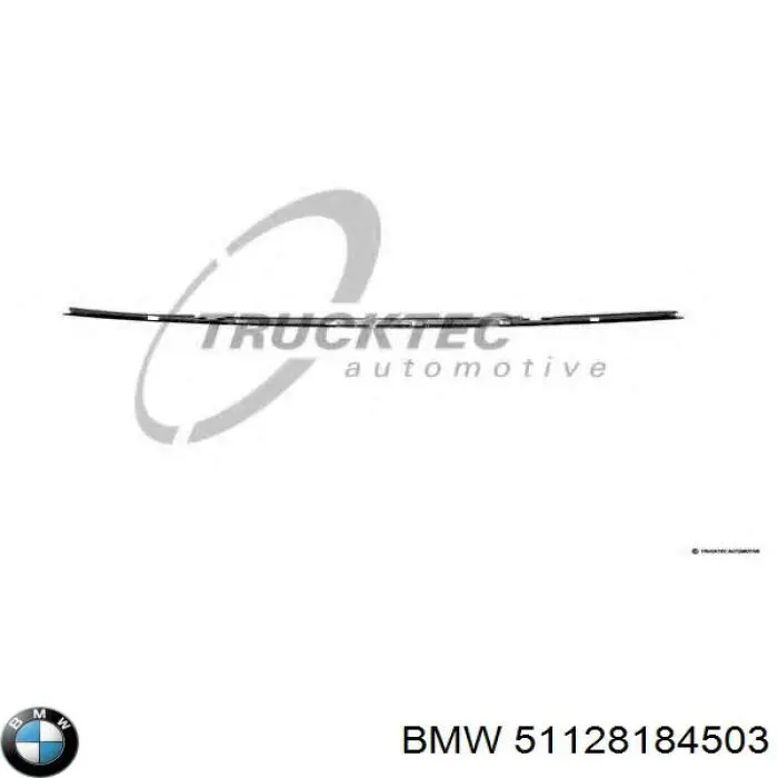 51128184503 BMW moldura de parachoques trasero central