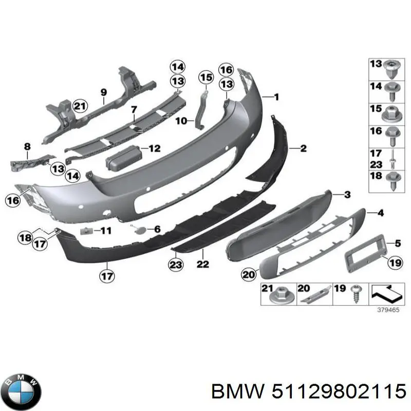Guía izquierda del parachoques trasero BMW 51129802115 precio, desde 37,75 EUR
