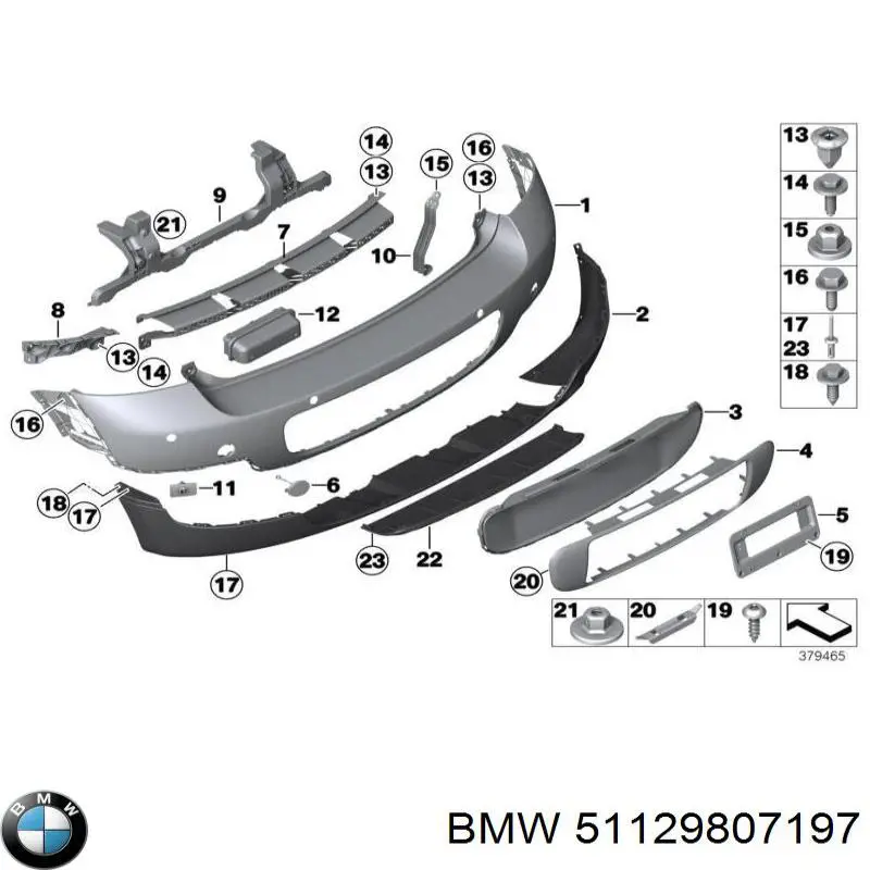 Paragolpes BMW 51129807197 precio, desde 191,48 EUR