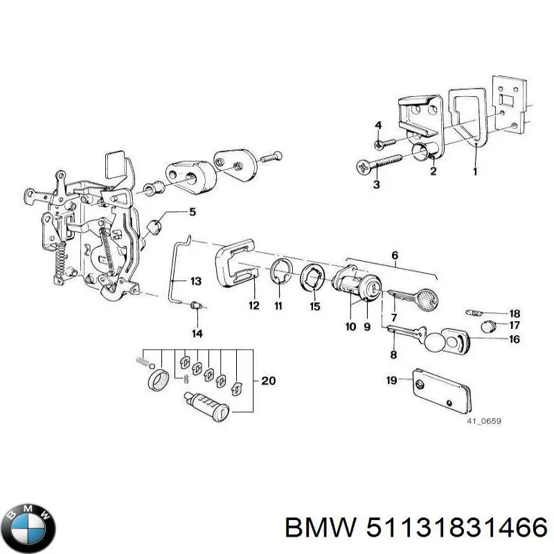 Moldura de puerta delantera derecha inferior para BMW 3 (E21)