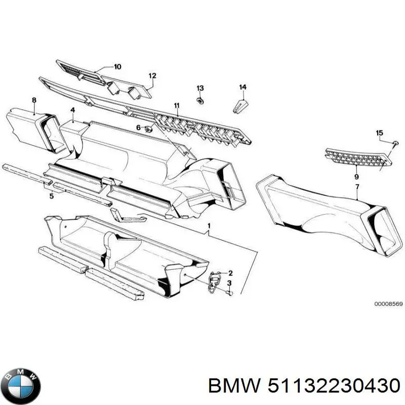 Comprar 51132230430 BMW Moldura de tapa de maletero