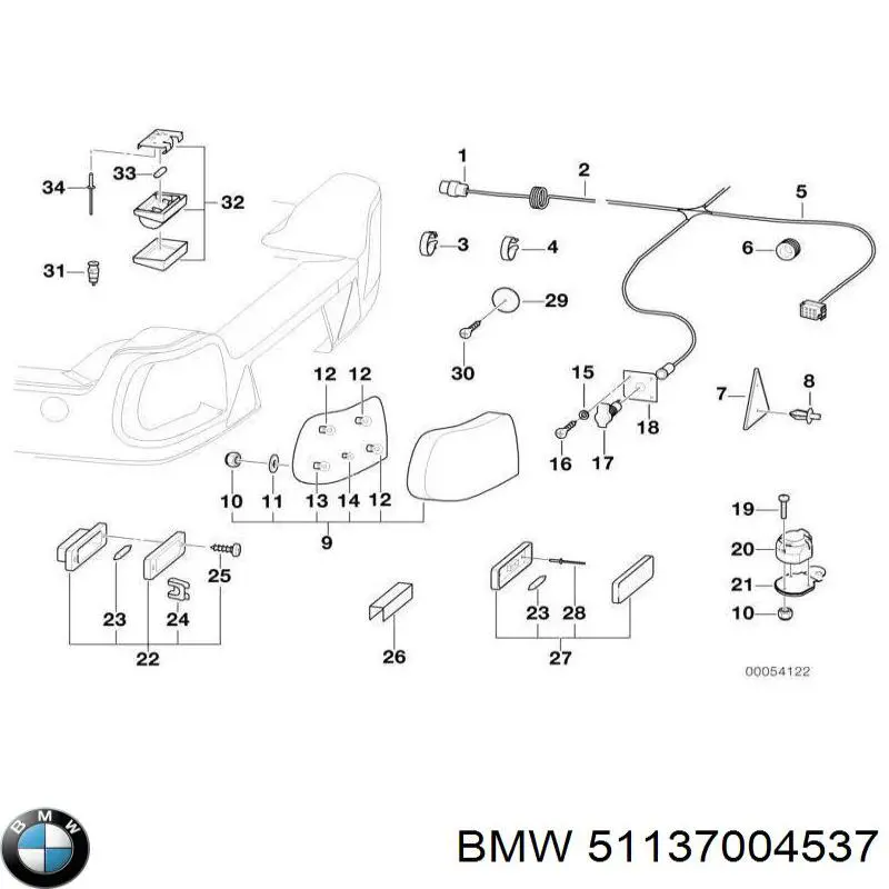 Lampara de matricula BMW 51137004537 precio, desde 30,28 EUR