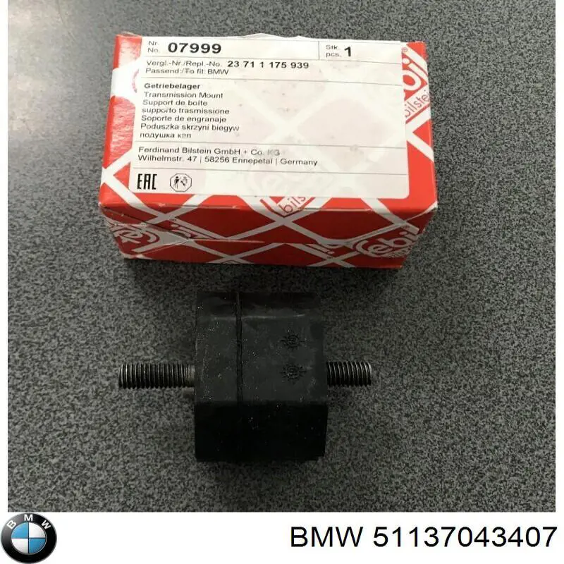 51137043407 BMW listón del faro izquierdo