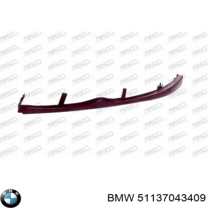 51117030609 BMW listón del faro izquierdo
