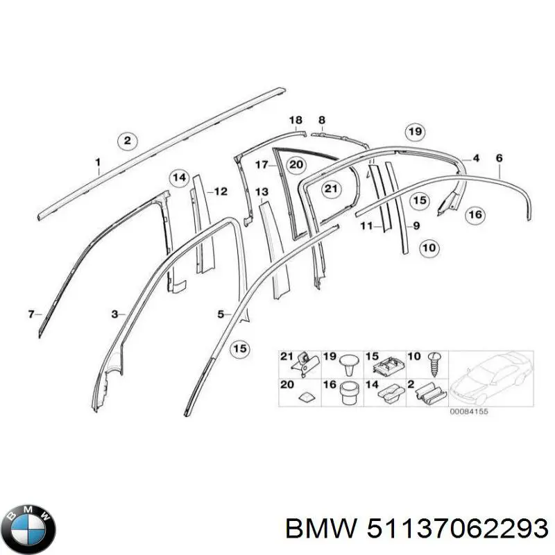 Luz matricula 51137062293 BMW