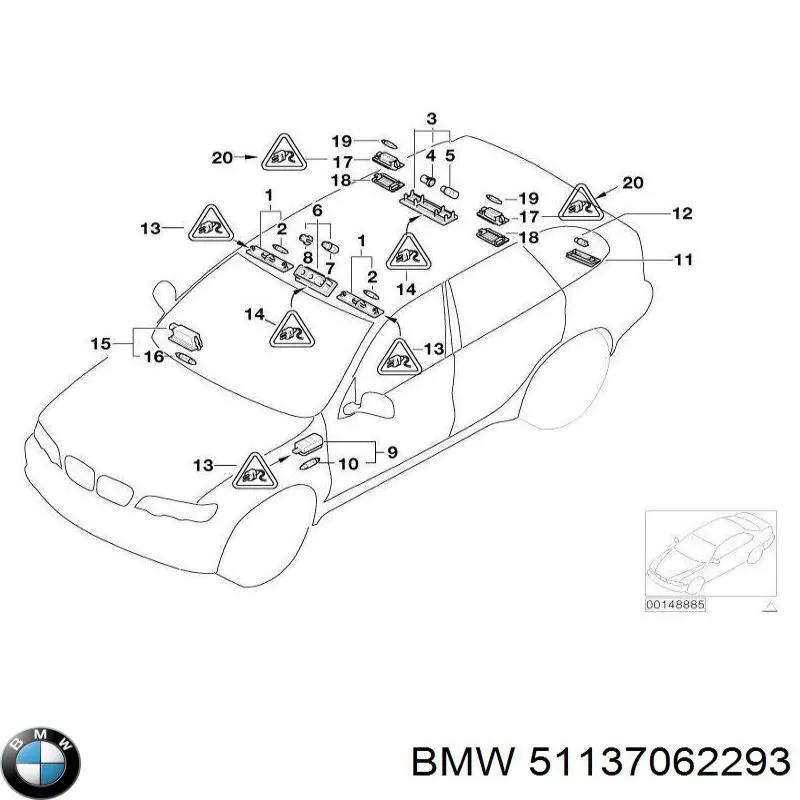 Comprar 51137062293 BMW Luz matricula