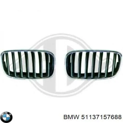 Comprar 51137157688 BMW Rejilla derecha del radiador