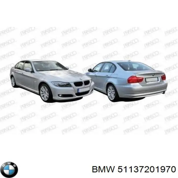 51137201970 BMW panal de radiador derecha