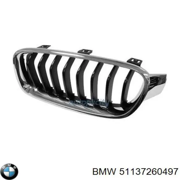 51137260497 BMW Parrilla izquierda del radiador