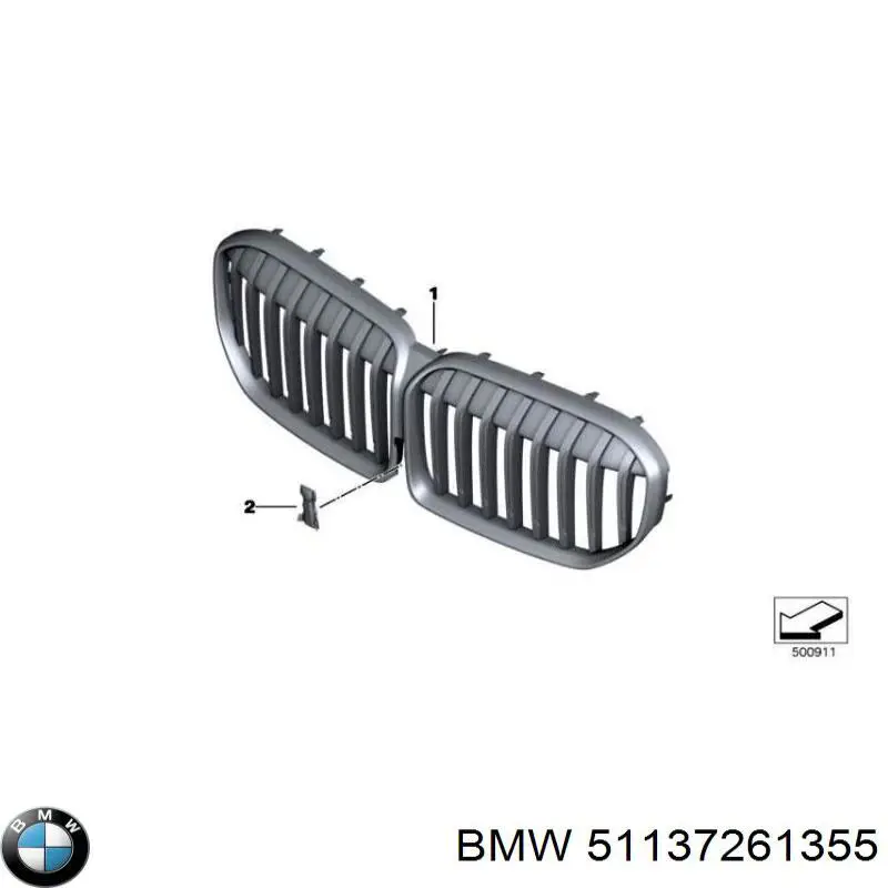 51137261355 BMW panal de radiador izquierda