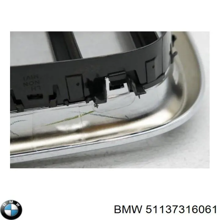 51137316061 BMW Parrilla izquierda del radiador
