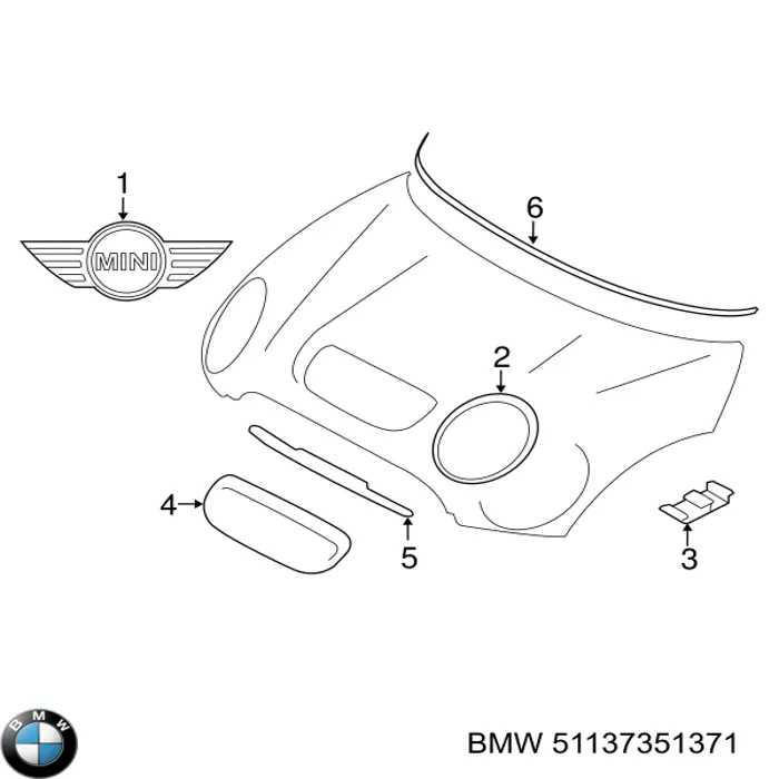Comprar 51137351371 BMW Tapa del faro izquierda