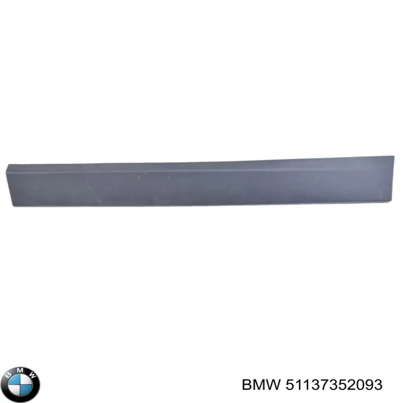 51137352093 BMW moldura de parachoques trasero