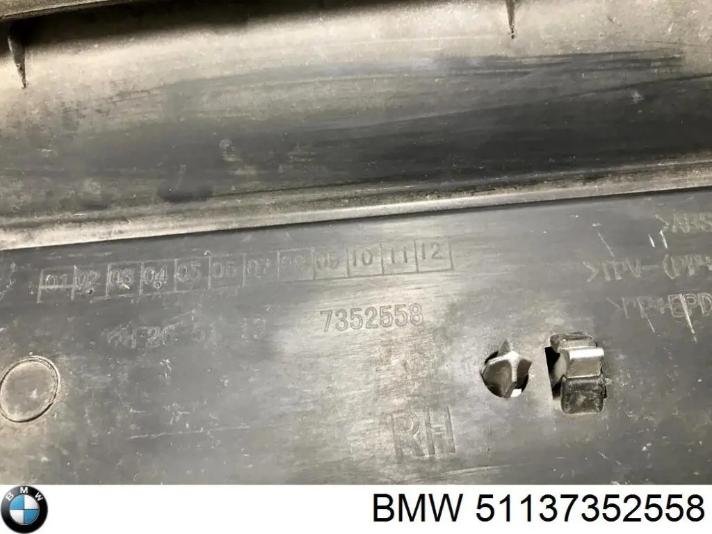 Moldura exterior del umbral trasero derecho BMW 51137352558 precio, desde 114,31 EUR