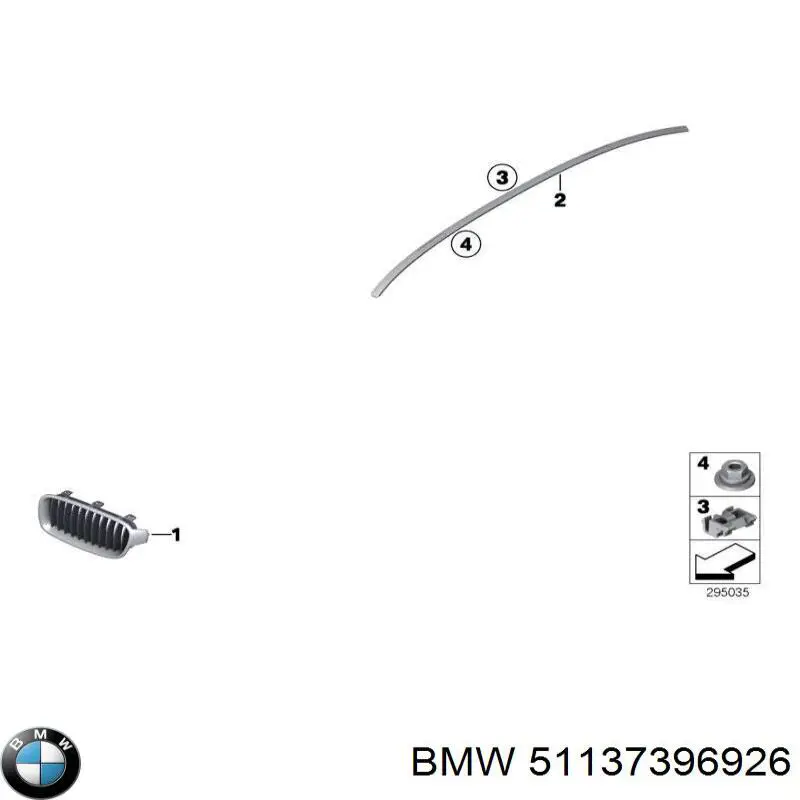 Soporte de matrícula delantera BMW 51137396926 precio, desde 40,63 EUR