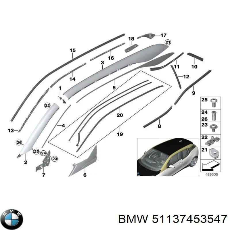 Comprar 51137453547 BMW Cubierta de pilar interior delantero izquierdo