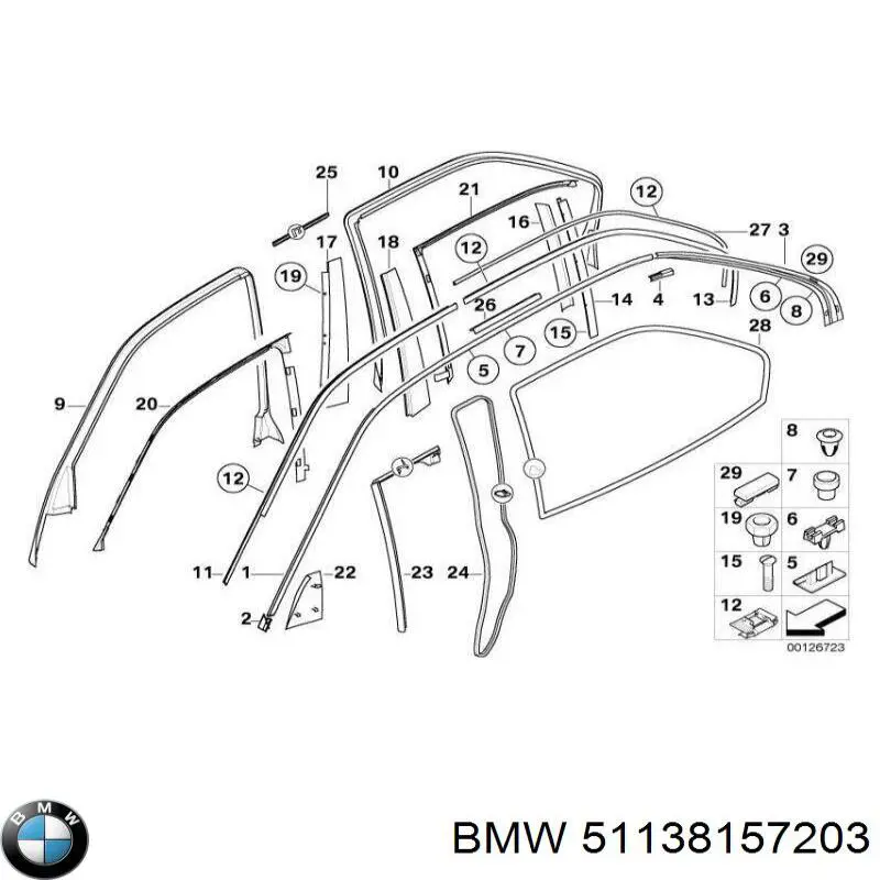  BMW 51138157203 precio, desde 6,96 EUR