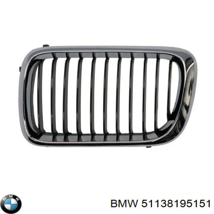 Panal de radiador izquierda para BMW 3 (E36)