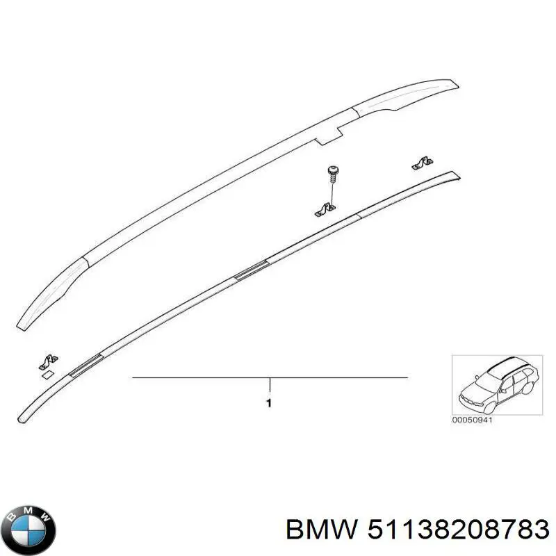 51138208783 BMW techo borda izquierda