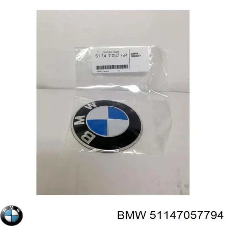 51147057794 BMW Logotipo de tapa de maletero